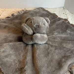 Carter’s Bear Lovie/Security Blanket, Dark Gray
